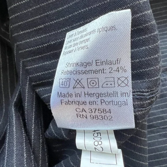 Sand Copenhagen "SPO" Blue Pinstriped Button-Up Dress Shirt - Men's 18" / 46 - Picture 9 of 9